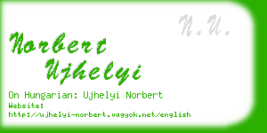 norbert ujhelyi business card